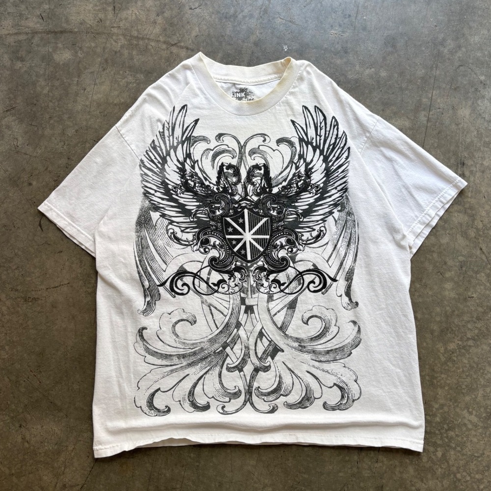 Y2K Grunge Ink T Shirt Size XL